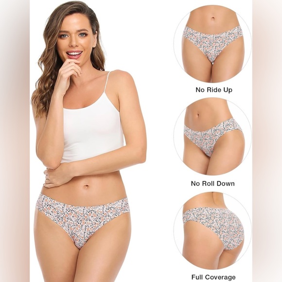 ALTHEANRAY Women’s Seamless Hipster Underwear No Show Panties Multi-Pack - NWT - Picture 2 of 8